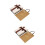 2Sets Beige Geschenkverpackung Valentinstag Edle Papierbox 8