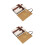 2Sets Beige Geschenkverpackung Valentinstag Edle Papierbox 6