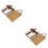 2Sets Beige Geschenkverpackung Valentinstag Edle Papierbox 7