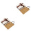 2Sets Beige Geschenkverpackung Valentinstag Edle Papierbox 4