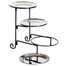 3 Sets Snacks Teller Dessert Servierplatte Cupcake Teller 3-stöckig