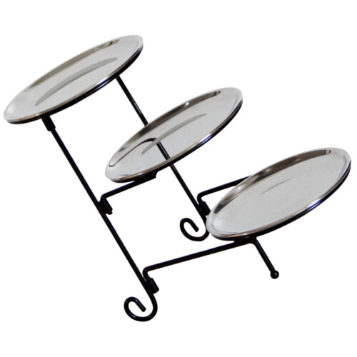 3 Sets Snacks Teller Dessert Servierplatte Cupcake Teller 3-stöckig 2