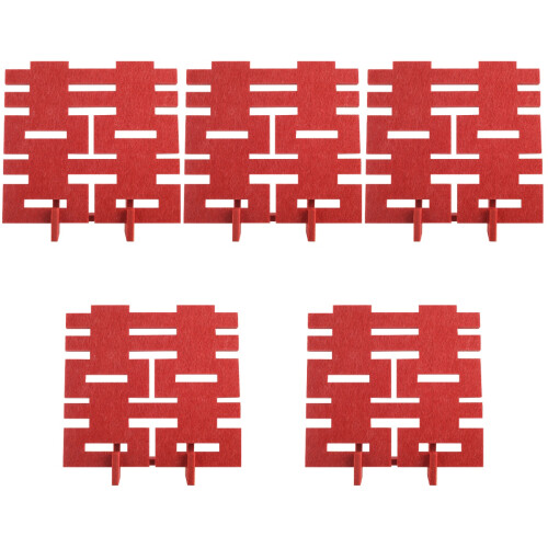5Stk Rote Xi Hochzeitstisch Aus 2