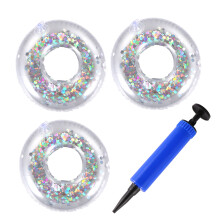 2 Sets Aufblasbarer Becherhalter Für Kinder PVC Pailletten Schwimmend