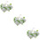 3Sets Battery-Powered White Rose Design LED String Lights for Parties 10