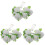 3Sets Battery-Powered White Rose Design LED String Lights for Parties 3