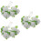3Sets Battery-Powered White Rose Design LED String Lights for Parties 8
