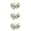3Sets Battery-Powered White Rose Design LED String Lights for Parties 9