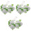 3Sets Battery-Powered White Rose Design LED String Lights for Parties 4