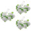 3Sets Battery-Powered White Rose Design LED String Lights for Parties 7