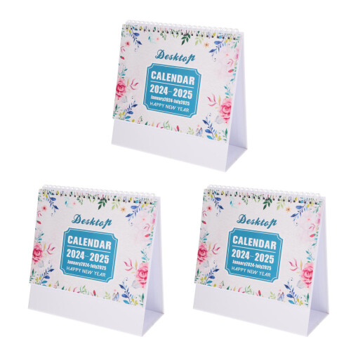 3Stück Tischkalender 2024 Countdown Kalender Büro 1