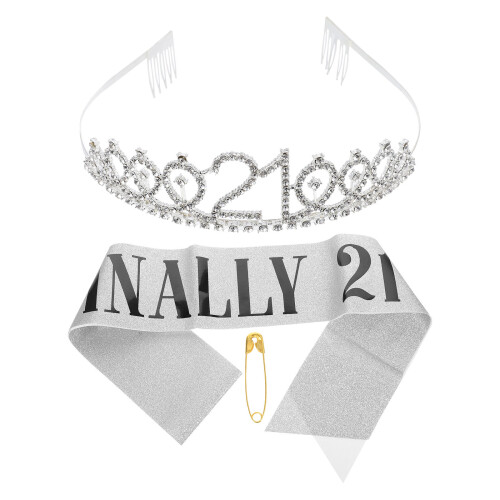 2Ud Con Plateada Para Accesorio De Fiesta Niña