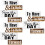 3Stk Holz Wand Schilder Rustikales 7
