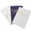 4Sets Elegant White Wedding Vows Books Paper Cards for Couples 2