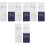 4Sets Elegant White Wedding Vows Books Paper Cards for Couples 5