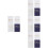 4Sets Elegant White Wedding Vows Books Paper Cards for Couples 8