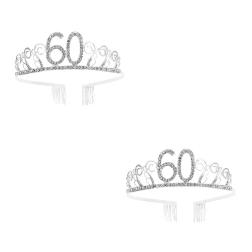 2Stk. Tiara Party Haarspange Clip 2