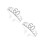 2Stk. Tiara Party Haarspange Clip 2