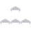 4Stk Glitzernde Tiara Krone Für Hochzeit 4