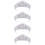 4Stk Glitzernde Tiara Krone Für Hochzeit 10