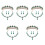 5 Ensembles Boucles Pendantes 3