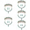 5 Ensembles Boucles Pendantes 10