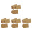 140 Pcs Desktop Name Display Business Greeting Folded Kraft Paper 4
