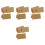 140 Pcs Desktop Name Display Business Greeting Folded Kraft Paper 5