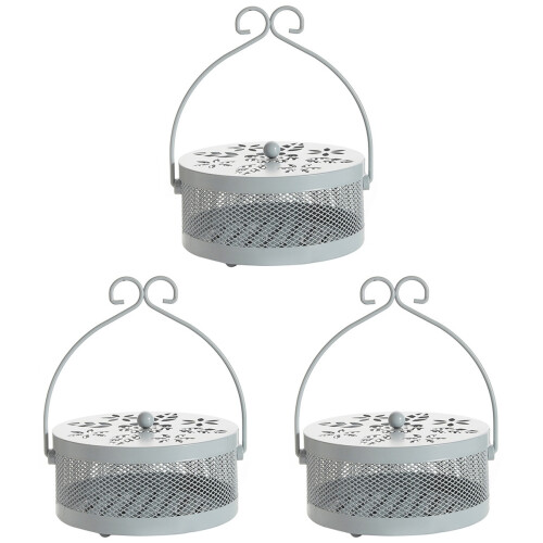 3 Eisenkunst Räucherstäbchenhalter Mückenspirale Duftverbrenner 2