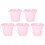 15 Eimer Mini Pflanzgefäß Hochzeit Pink Größe M 1