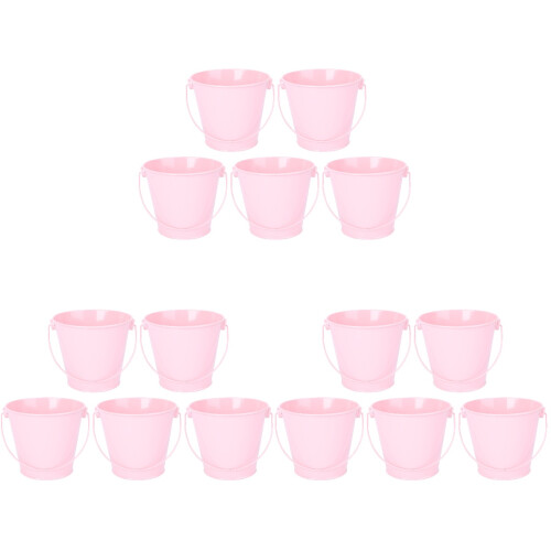 15 Eimer Mini Pflanzgefäß Hochzeit Pink Größe M 1
