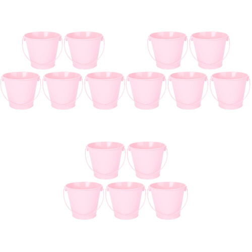 15 Eimer Mini Pflanzgefäß Hochzeit Pink Größe M 2