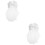 2Pièces Voile Filet Élégant Durable Décor Femme 6