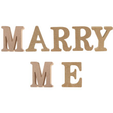 14 Holz Marry Me Schild