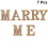 14 Holz Marry Me Schild 9