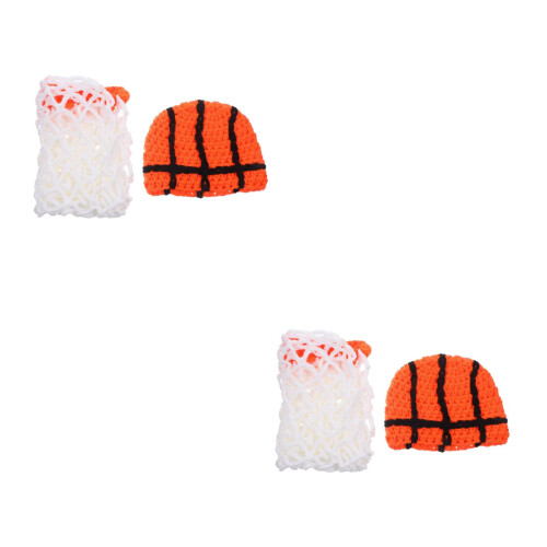 2 Pièces Bonnet Bébé Accessoire Photo Costume Basket 1