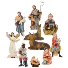 2 Sets Geboorte Ornamenten Met Dierenbeelden Voor Kerkdecoratie