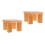 2 Holzbank Fotografie-Props Hocker 4