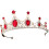 2St Glitzerstein Tiara Krone Stirnband Für 1