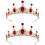 2St Glitzerstein Tiara Krone Stirnband Für 5