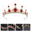 2St Glitzerstein Tiara Krone Stirnband Für 8