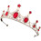 2St Glitzerstein Tiara Krone Stirnband Für 9