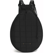 Quilted Faux Leather Padel and Tennis Racket Bag Large Capacity Padded Protection MultiPurpose Badminton and Paddle Bag