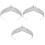Haarreif Perlen Brautkranz Silber 3 3