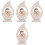 4Pcs Resin Religious Statue Ornament 5
