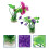 4 Kunststoff Aquariumspflanzen Lotus 11