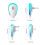 (Blue) Smart Frequency Ultrasonic Pest Repeller for Mice & Mosquitoes 2