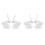 2 Sets 2 Goudkleurige Olifanten Sieradendragers Ringen 8