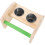 5Stk Holz Papagei Sitzstange Futterhalter Gestell 3