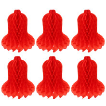 4er Pack Papier Bienenwabe Glocke Zelldekorationen